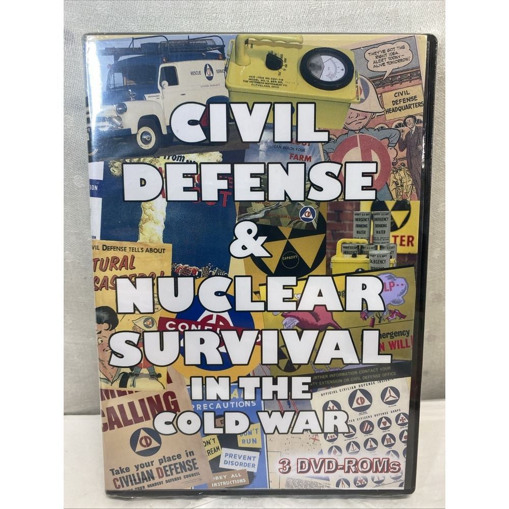 Civil Defense & Nuclear Survival Cold In The War‎ 3 Dvd Roms Genes Weird Stuff